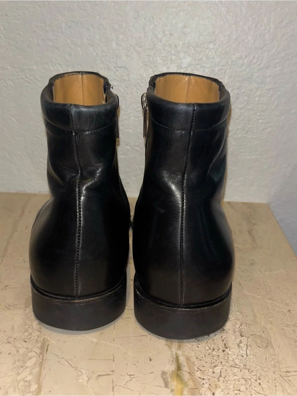 Bruno MAGLI Men’s Raspino Zip Up Boot - Black Leather Size 7.5 M EUC M01575